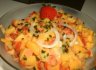 Mango Erdbeer Relish mit Fruehlingslauch