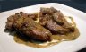 Schweinenackensteak mit Rahmsauce