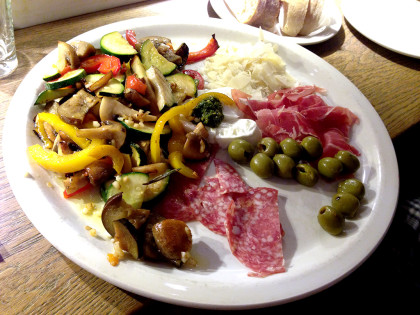 Antipasti Paprika Salami Schinken Oliven Vapiano