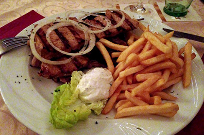 Griechisches Restaurant Fürstenau Hellas Suzuki Pommes